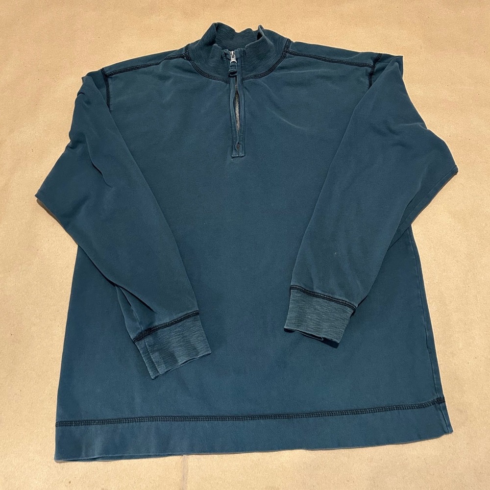 Clearwater Outfitters Teal‎ 1/4 Zip Pullover Mens Medium